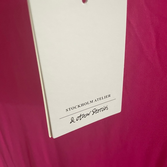 & Other Stories by H&M Hot Pink Barbiecore Women's Turtleneck - Picture 3 of 5